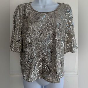 Skies are Blue Sequin Top